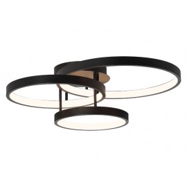 Cougar-Zola 3lt CTC 84 Watt LED Ceiling Light - Black / White